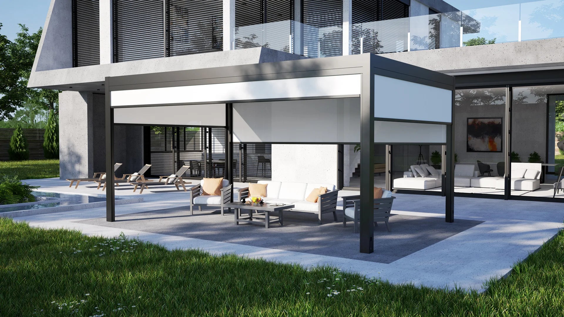 Pergola - lamelles de type F