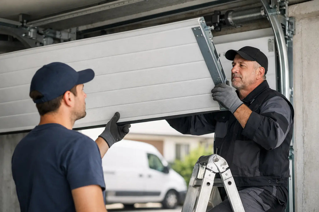 Plaatsing garagepoort met assistentie werkt zo