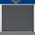 Garagepoort Hörmann RenoMatic M-Profilering Planar in moderne grijze kleur met strakke lijnen.
