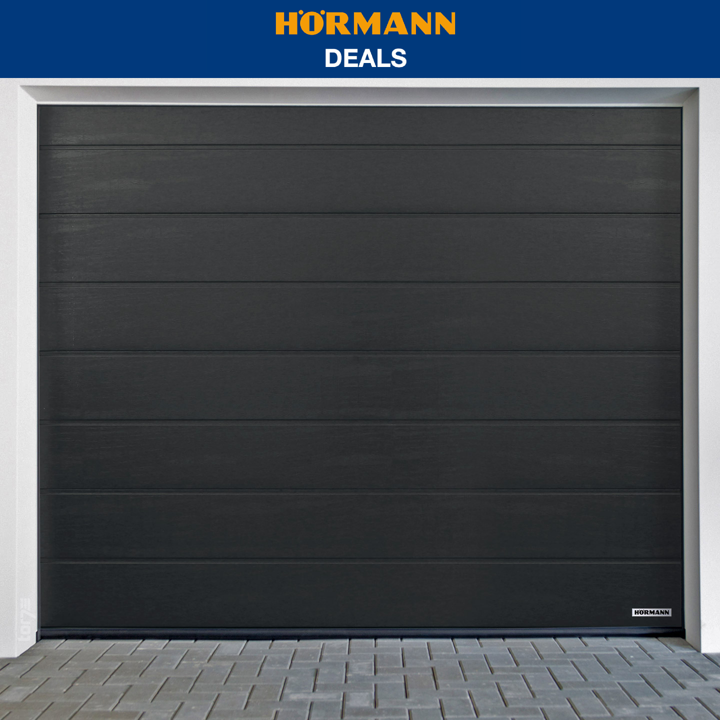 Porte de garage Hörmann RenoMatic M-profile Woodgrain