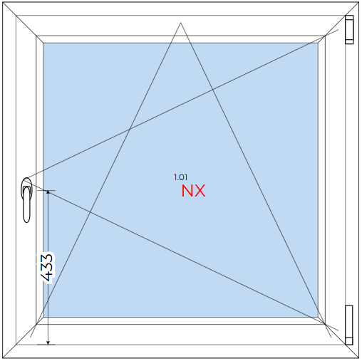 Fenêtre oscillo-battante en PVC